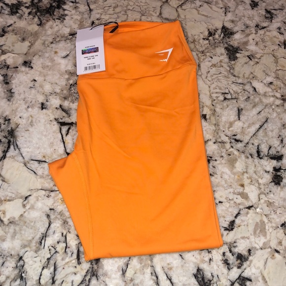 Gymshark Pants - Gymshark Training 7/8 Leggings - Orange